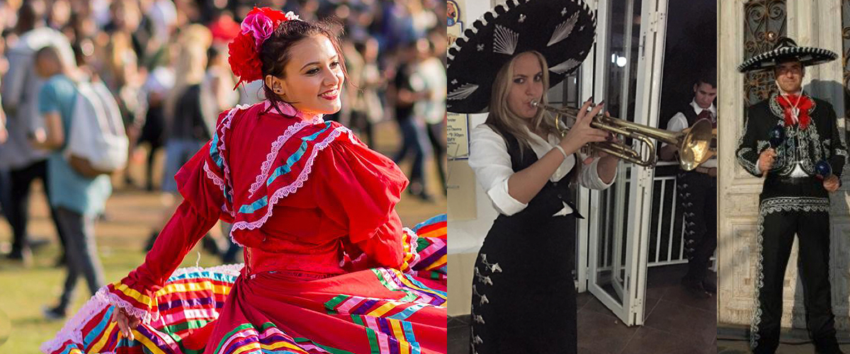 Mexicaanse zanger voor een eenvoudig feest